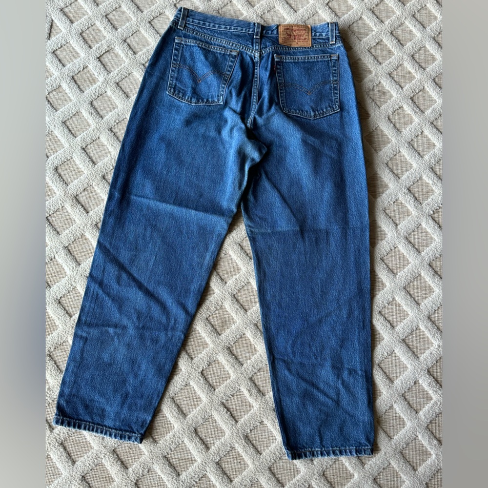 Vintage 90’s Levi’s 560 Loose Fit Straight Leg Blue Denim Jeans Size 14 MIS S - Picture 15 of 16